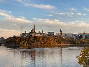 Parliament Hill during fall