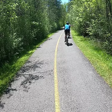 Riding in bike paths
