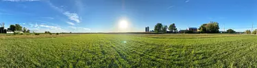 a large green field