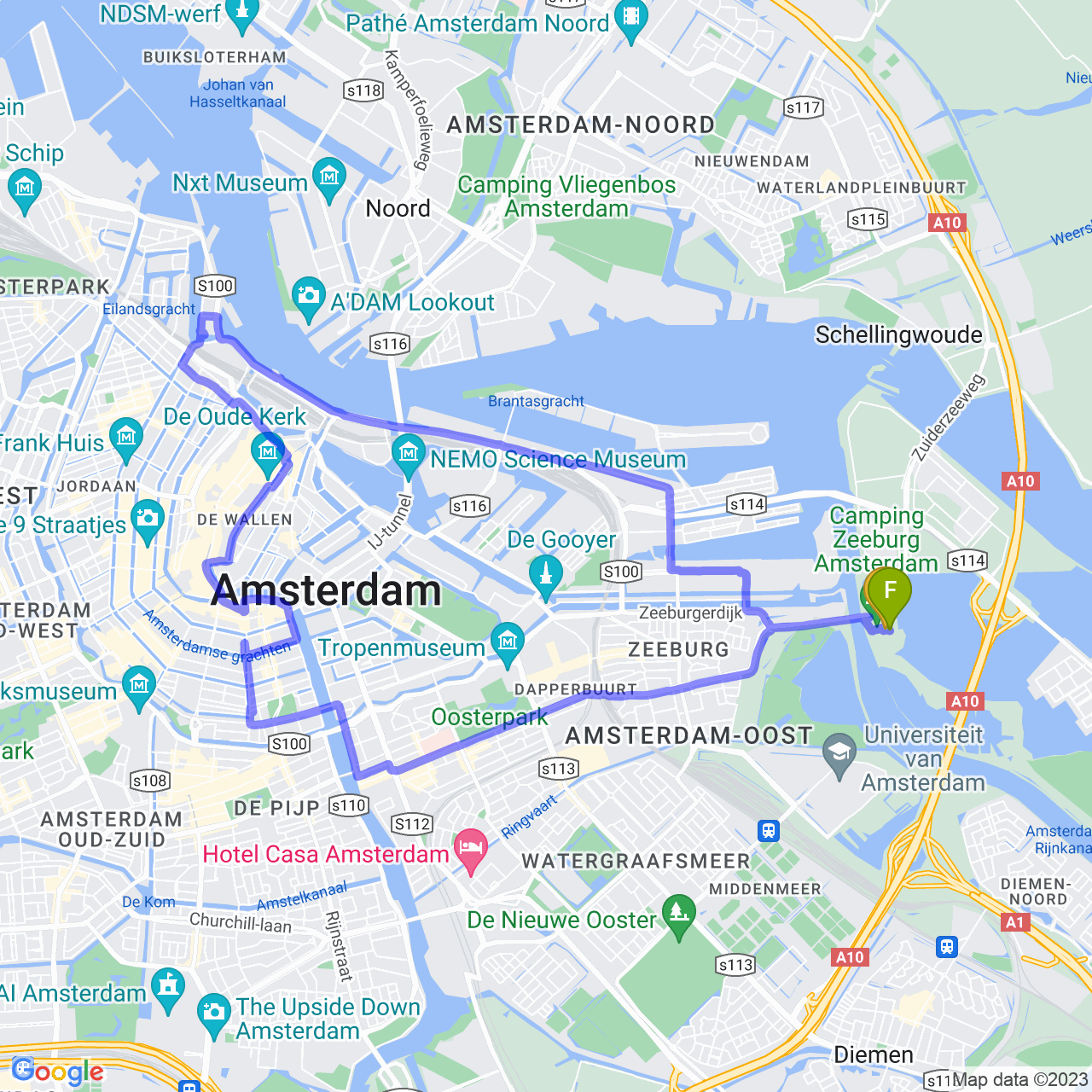 map of Exploring Amsterdam: whoop whoop edition!