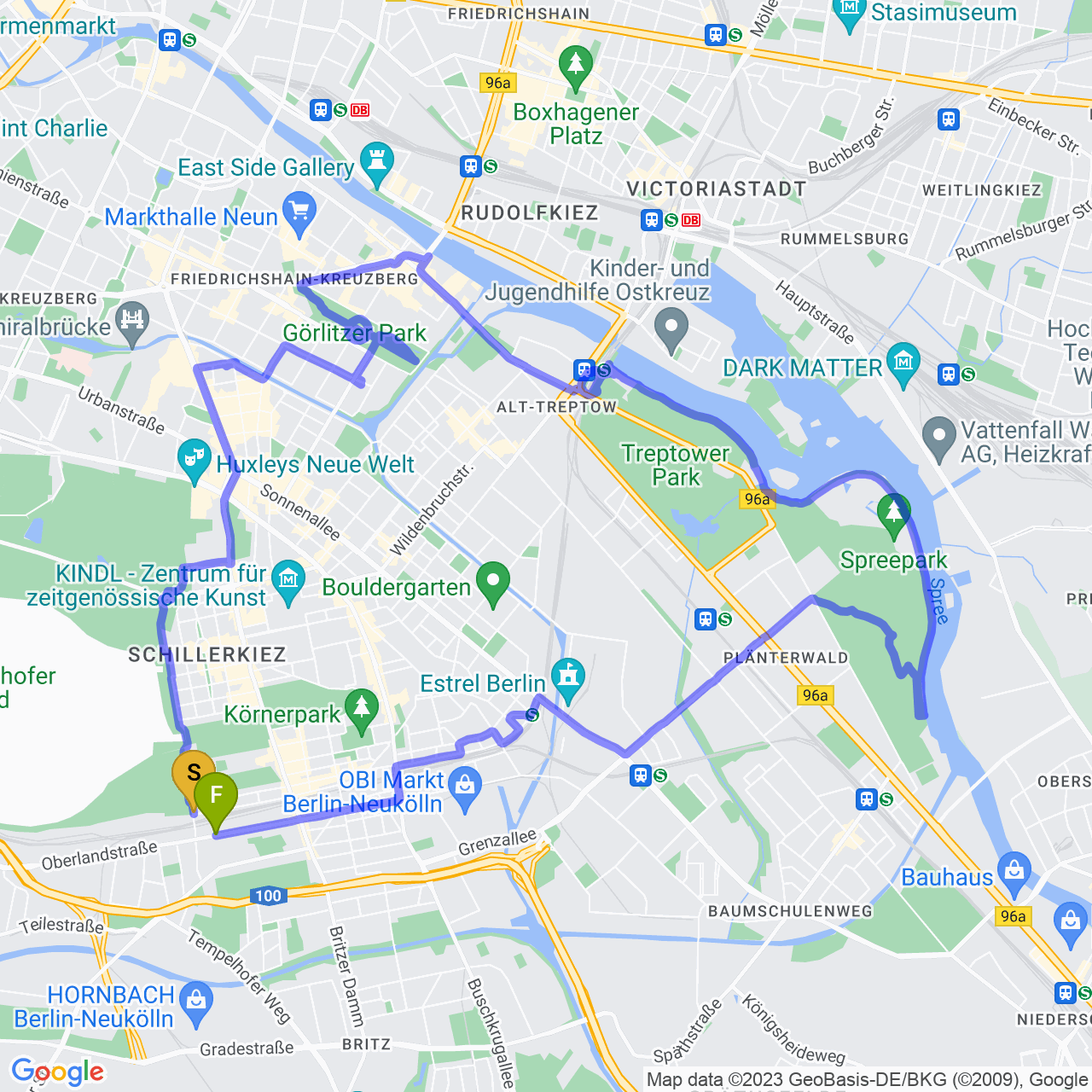 map of Wandering around Berlin