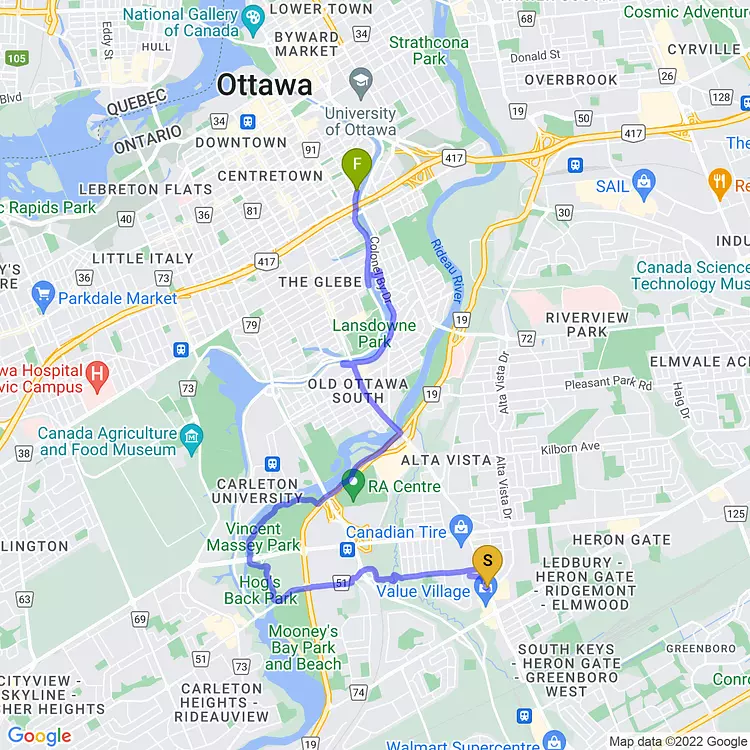 map of 🚴 new bike first ride 🚴 