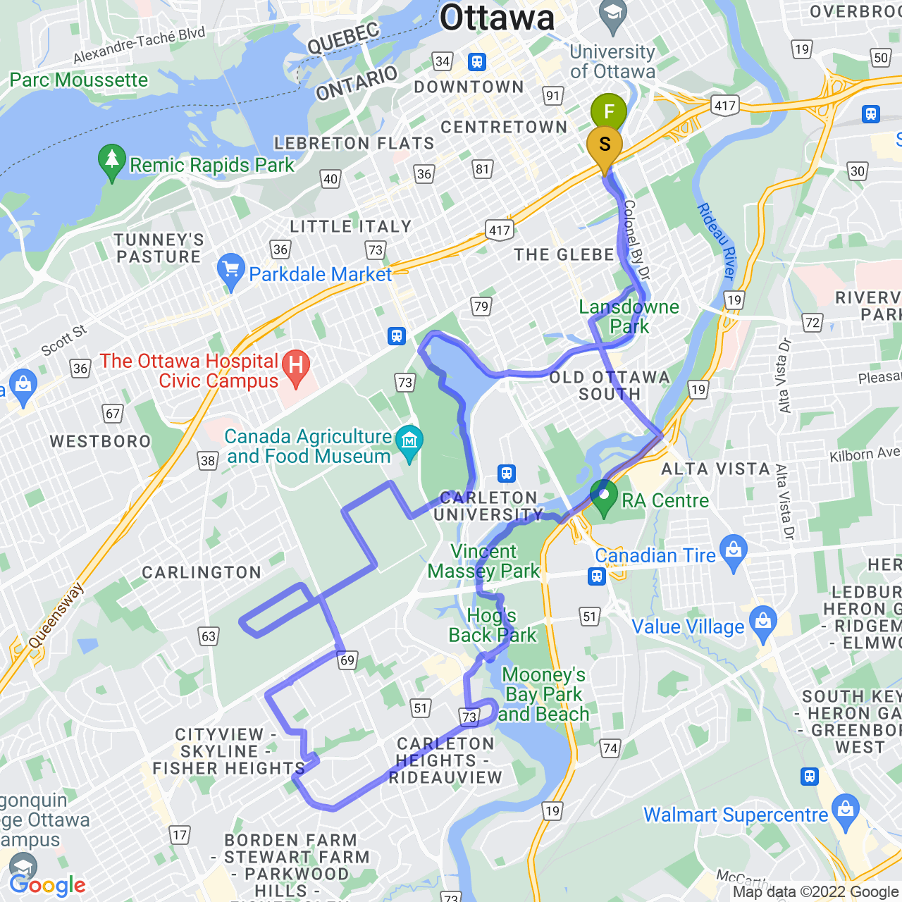 map of Nice Summer Loop Ride