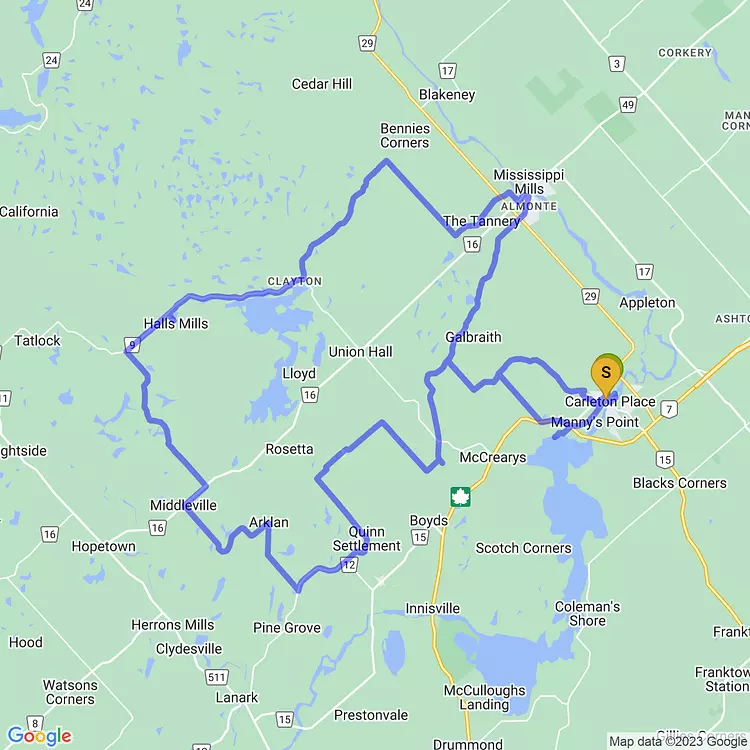 map of big boy Almonte Roubaix with Kerianne