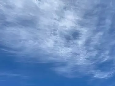 a blue sky with clouds