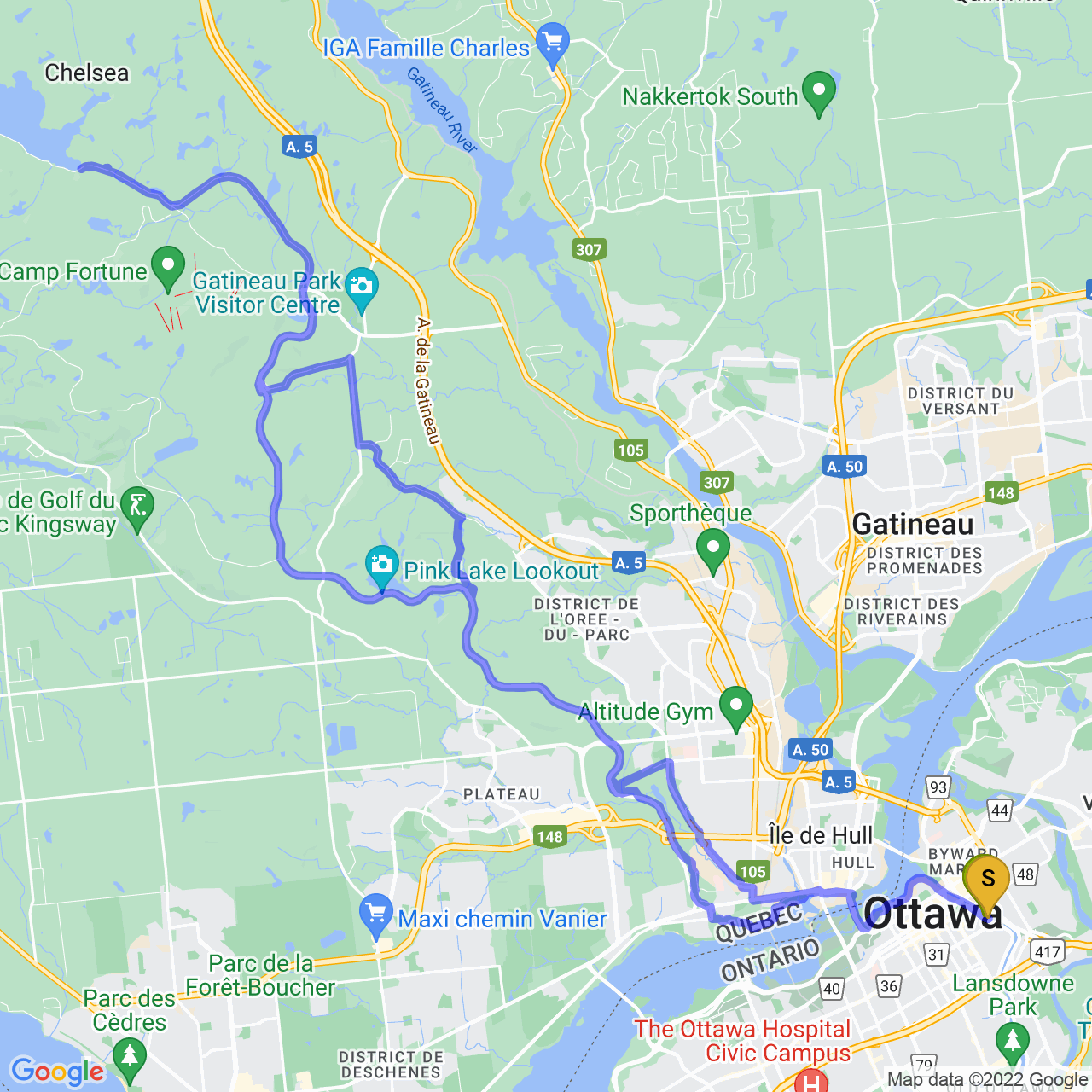 map of Meech Lake with Kirill