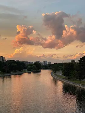 Beautiful Sunset by the Ottawa Canal