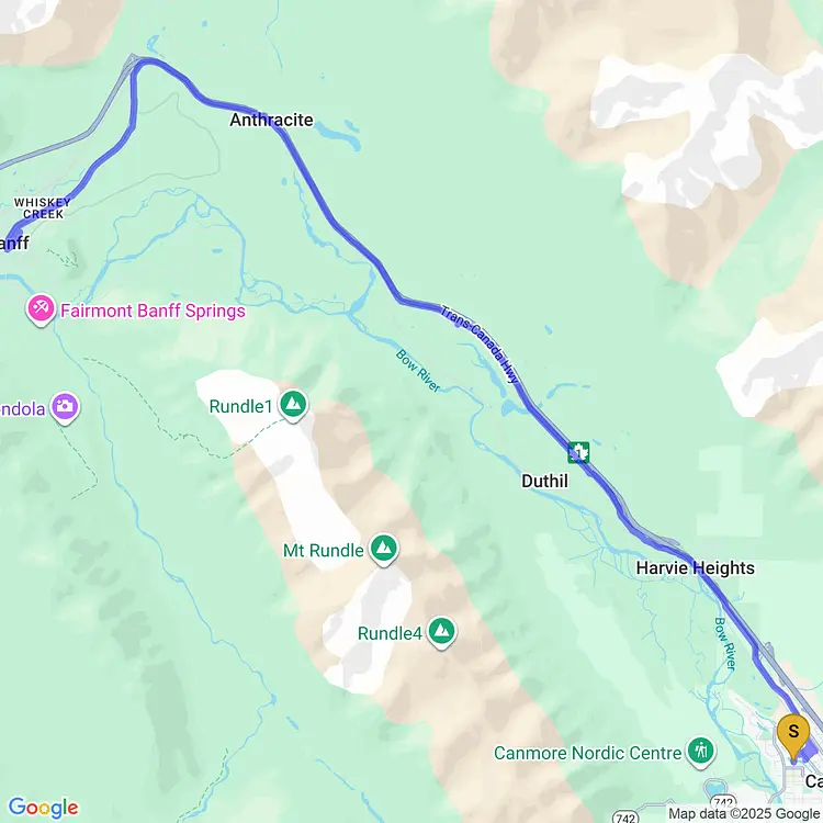 map of Exploring Banff with Phil
