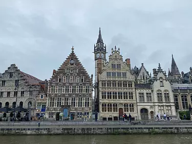 a large building with a clock tower