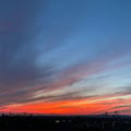 a colorful sky over Ottawa