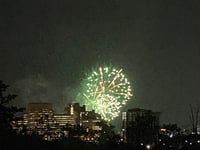 fireworks in the sky