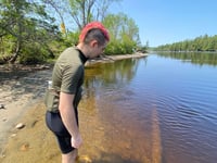 cooling down by the water