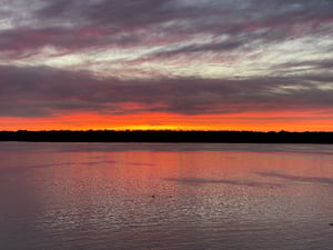 Sunset over Westboro Beach