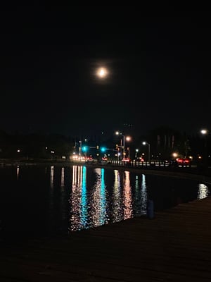 chilling by the water