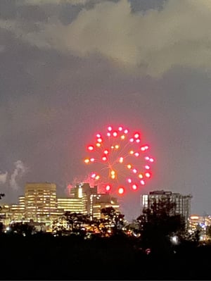 fireworks in the sky