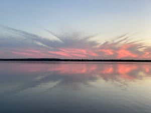 sunset near Aylmer marina