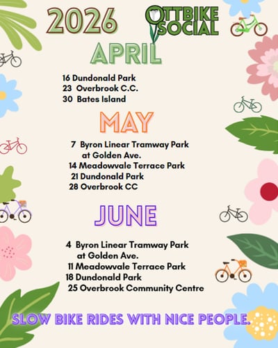OttBike Social - Spring Calendar