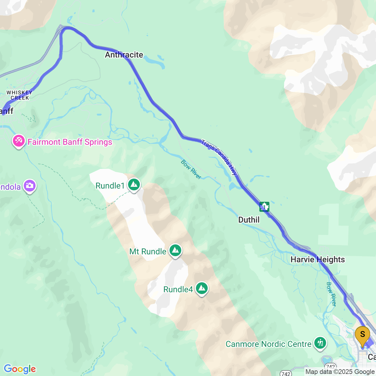 map of Exploring Banff with Phil