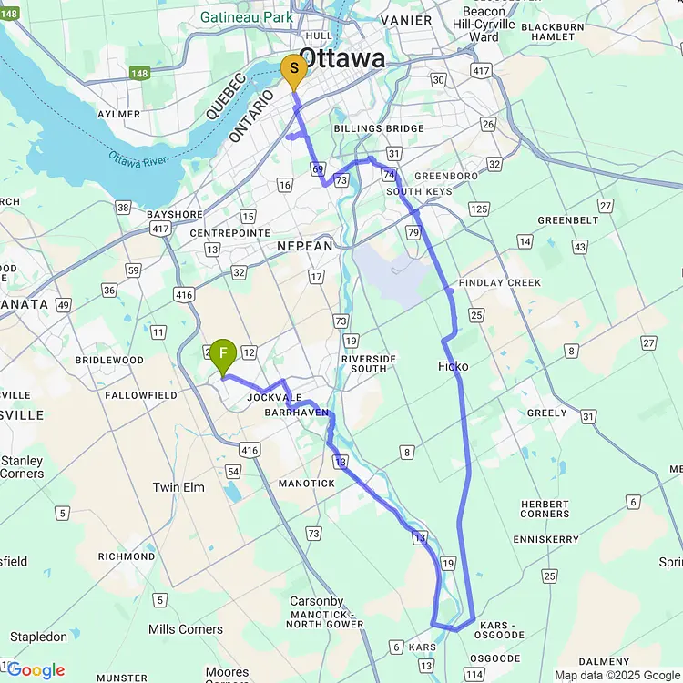 map of riding with nathan