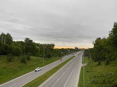 a road with cars on it