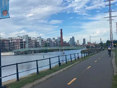 bike path by the water