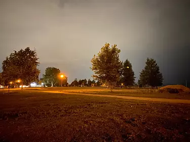 Britannia Park at night