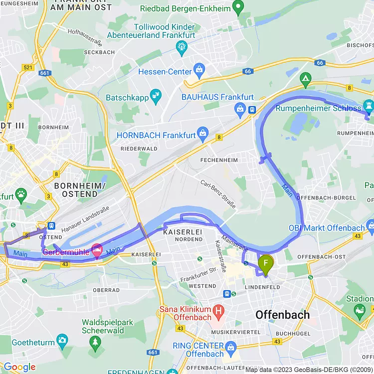 map of Exploring Frankfurt, Germany