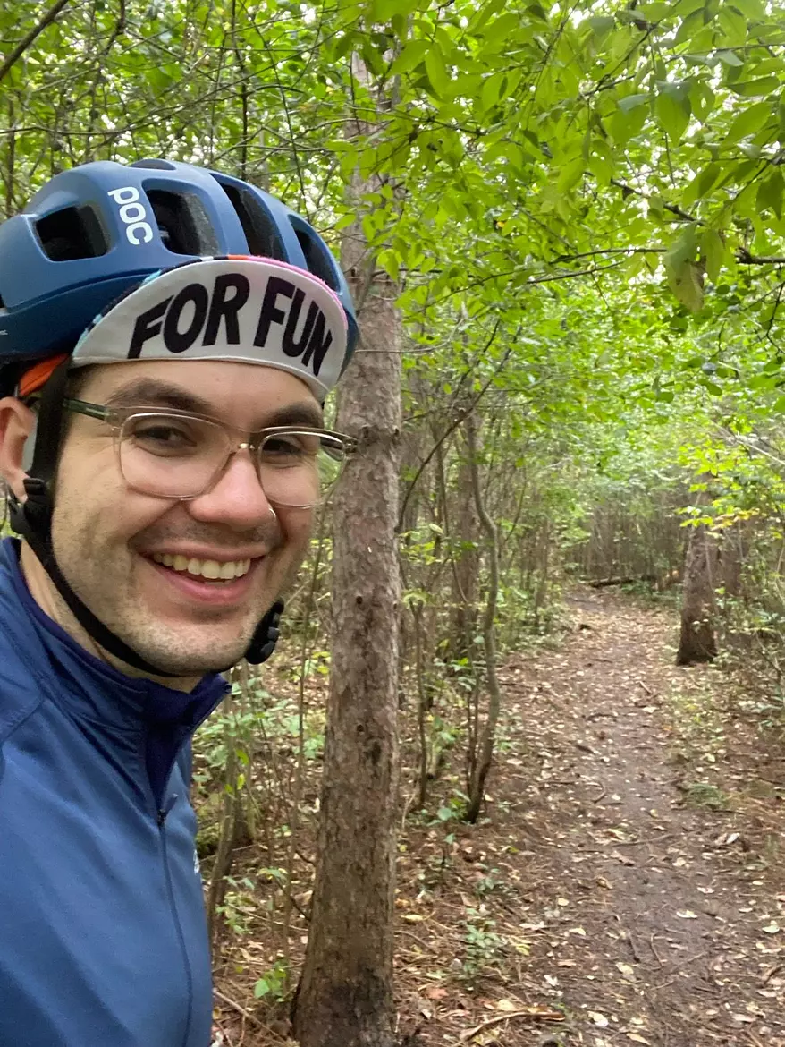 a man wearing a helmet