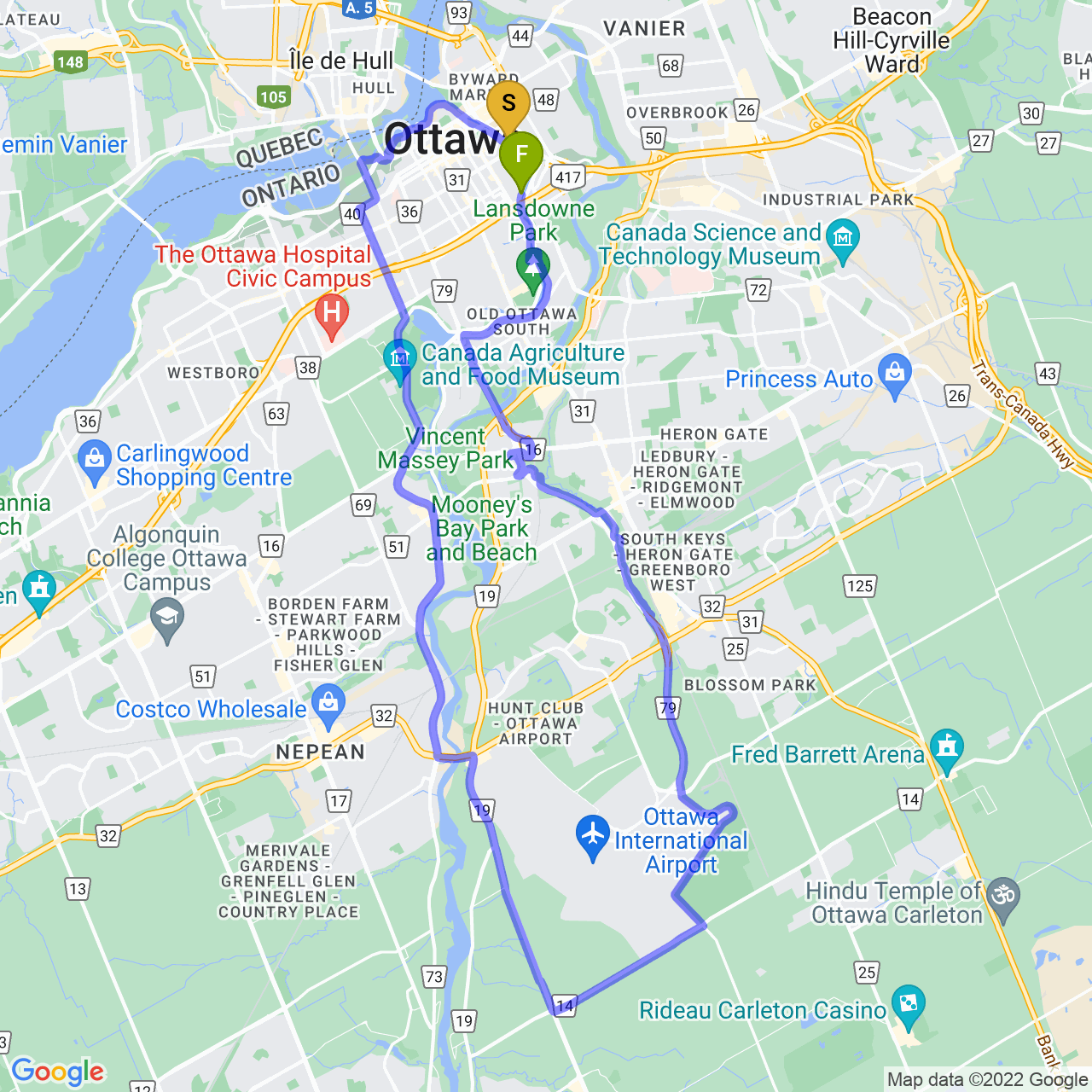 map of Airport Sun ☀️ 🕶 🌞 😎 