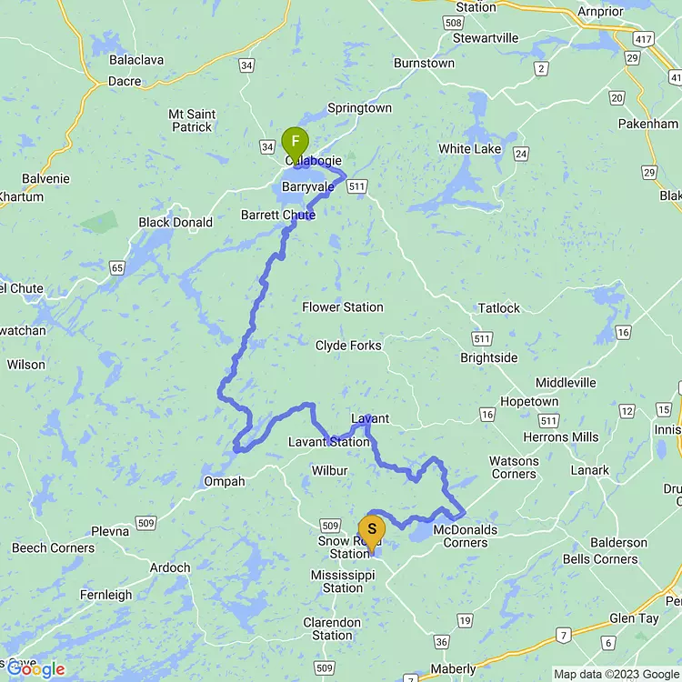 map of LDW Day 3: day-long pain cave