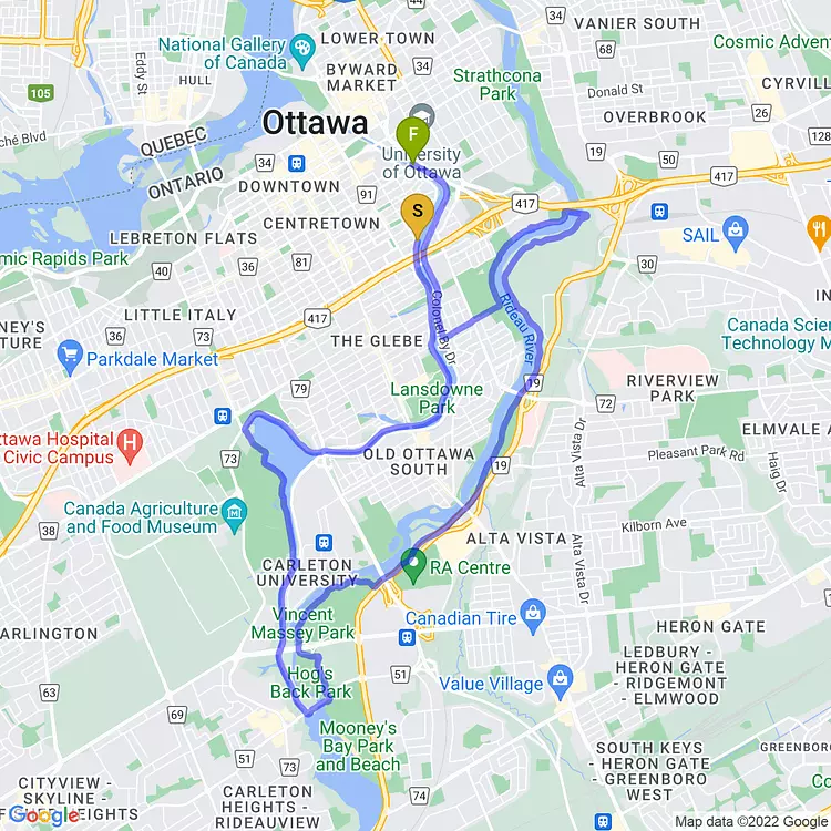 map of Morning Ride