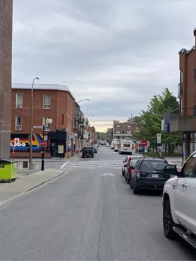 a street with cars on it