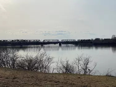 abandoned train bridge