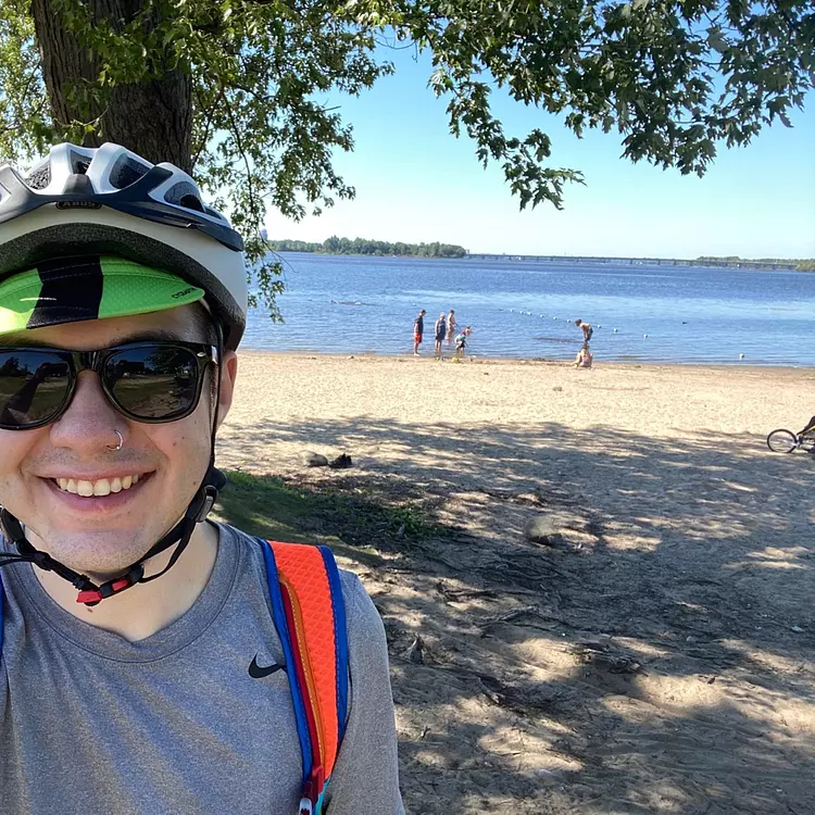 beach selfie