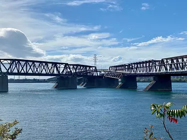 a bridge over a body of water