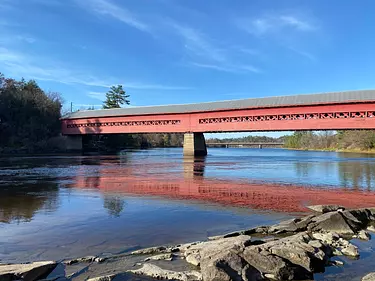 beautiful red bridge