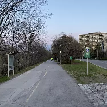 Riding by the Rideau Canal Pathway