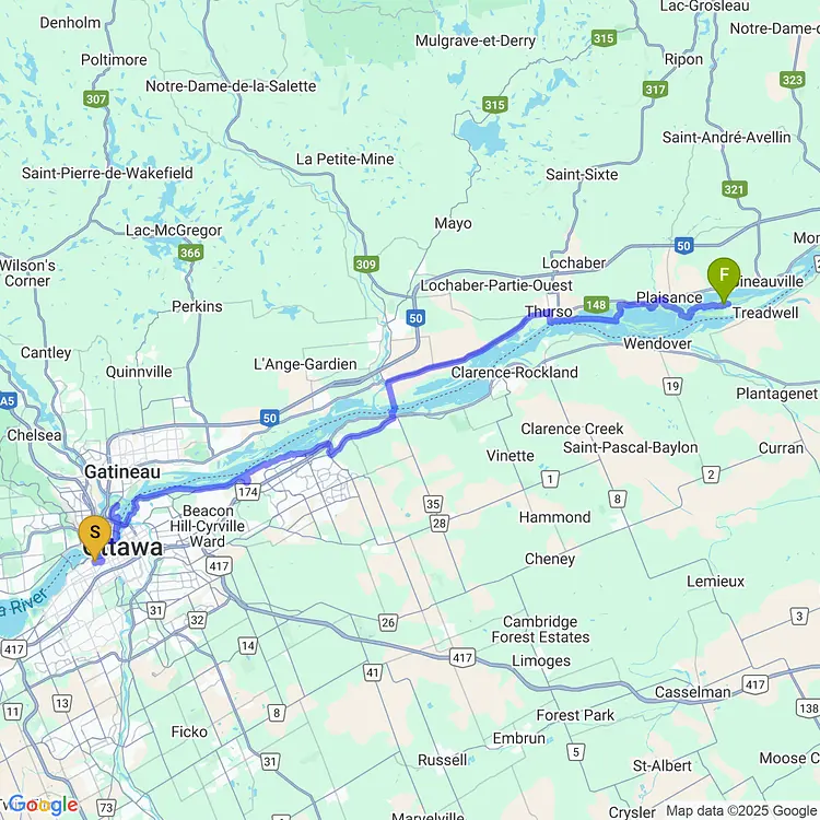 map of going camping to Plaisance!