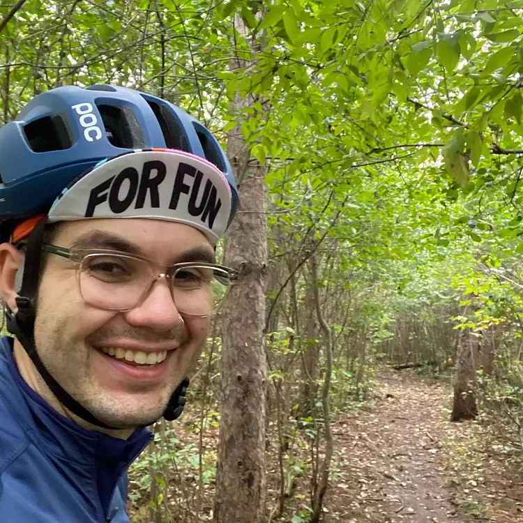 a man wearing a helmet