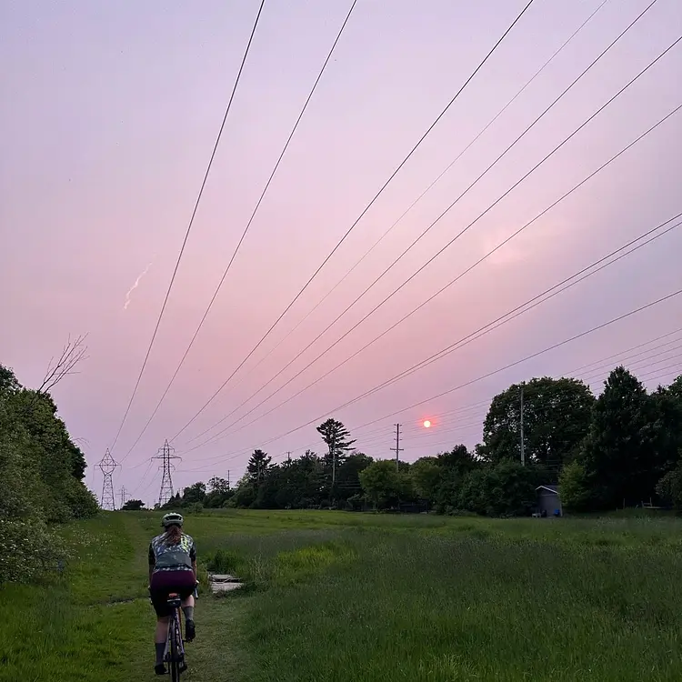 sunset gravel with Kerianne
