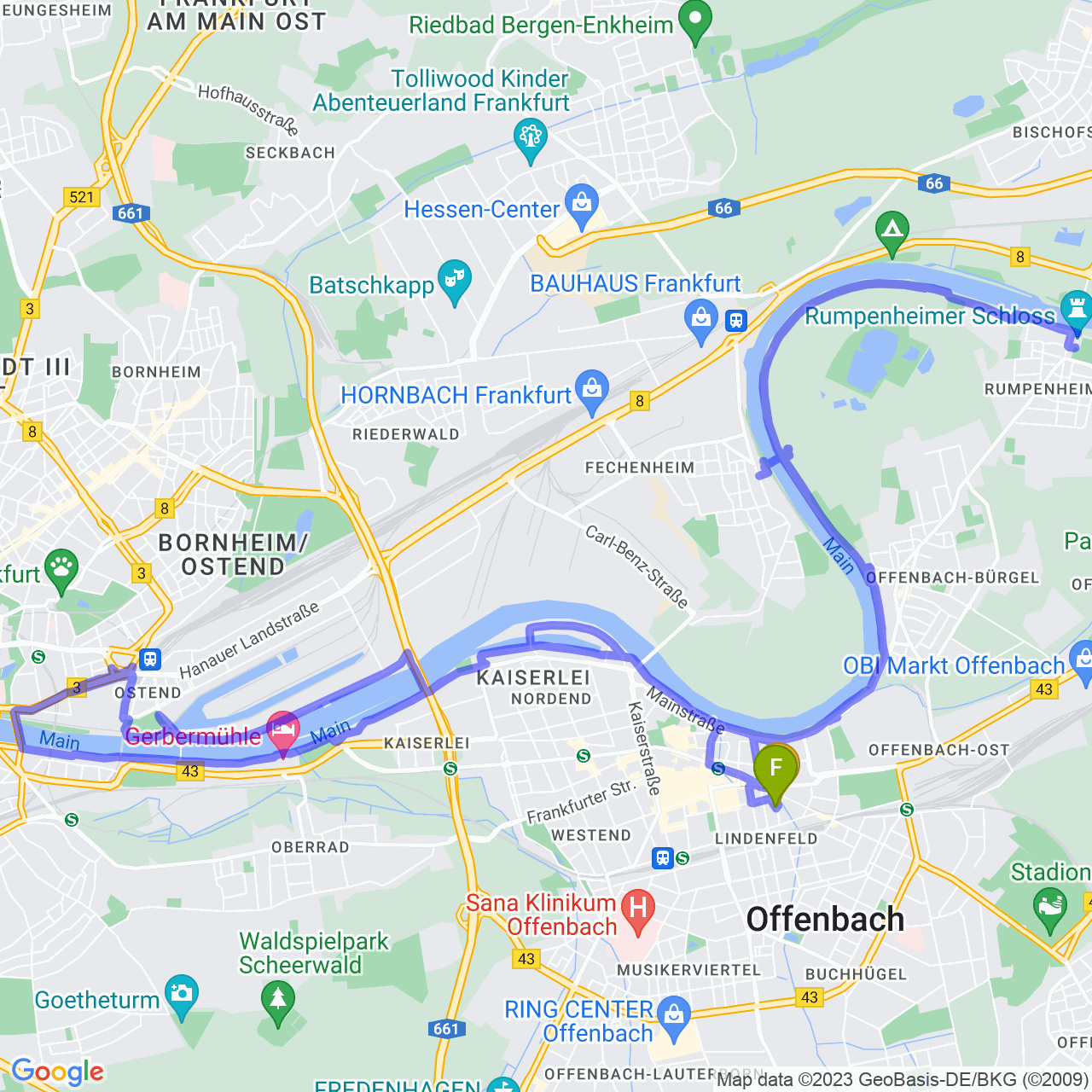 map of Exploring Frankfurt, Germany