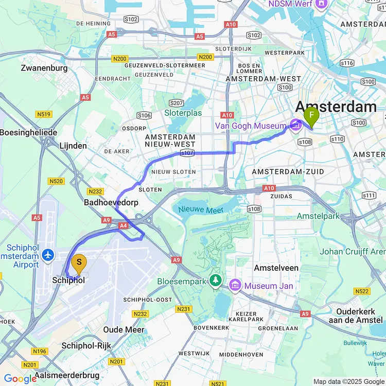 schiphol to amsterdam with jeremy