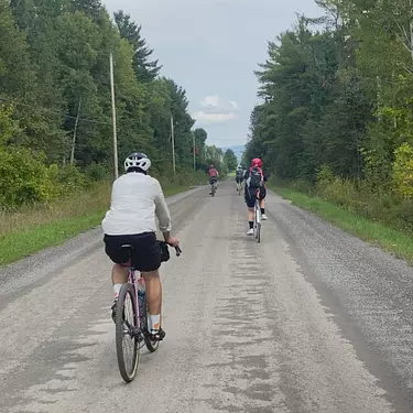 friends enjoying gravel