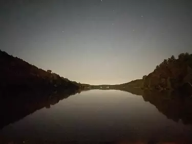 night view from taylor lake