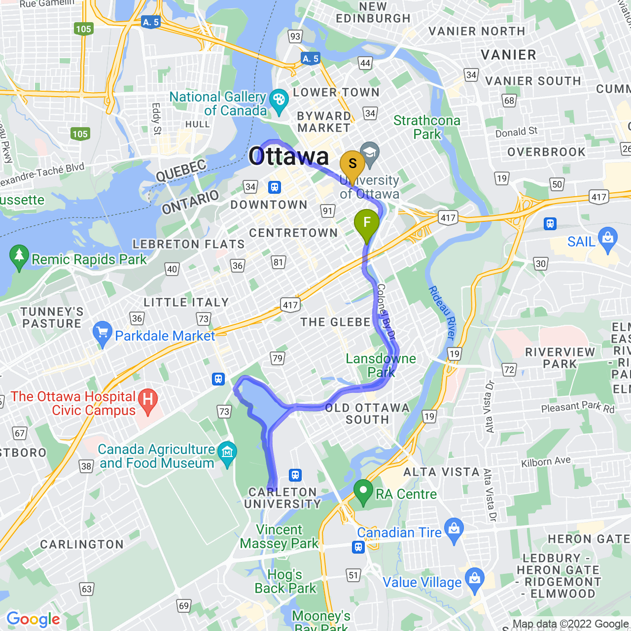 map of End of Winter Ride