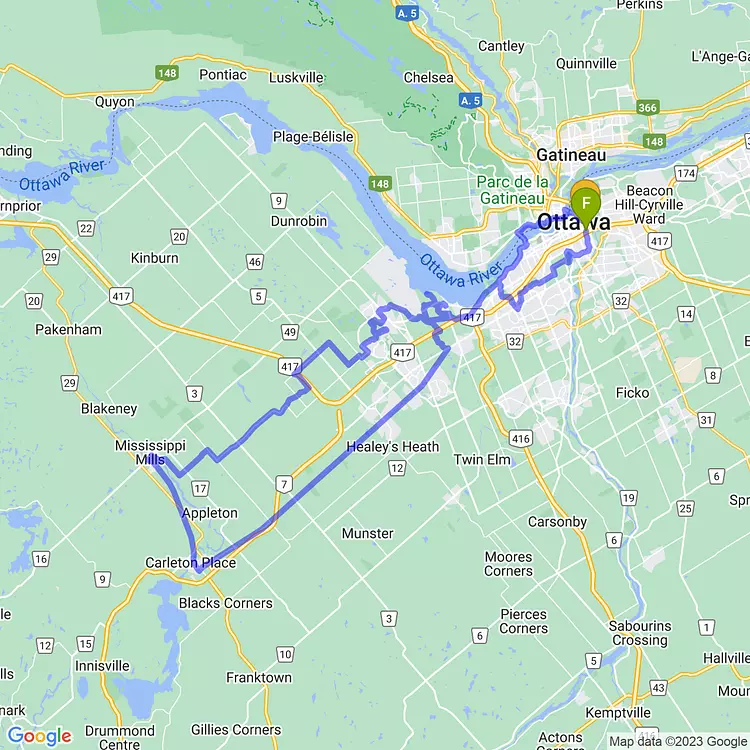 map of three quarters of two hundred