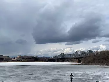 a bridge over a body of water