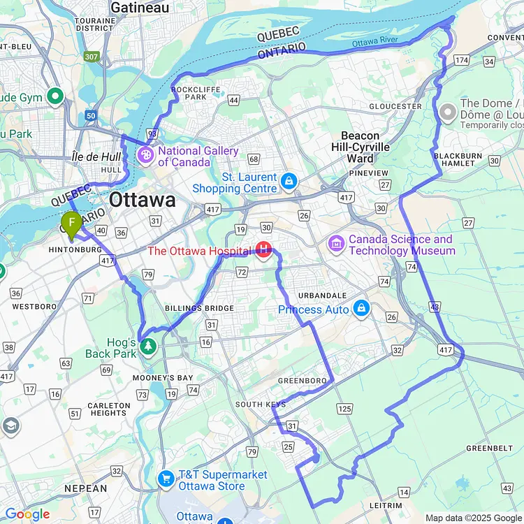 map of sunset gravel with Kerianne