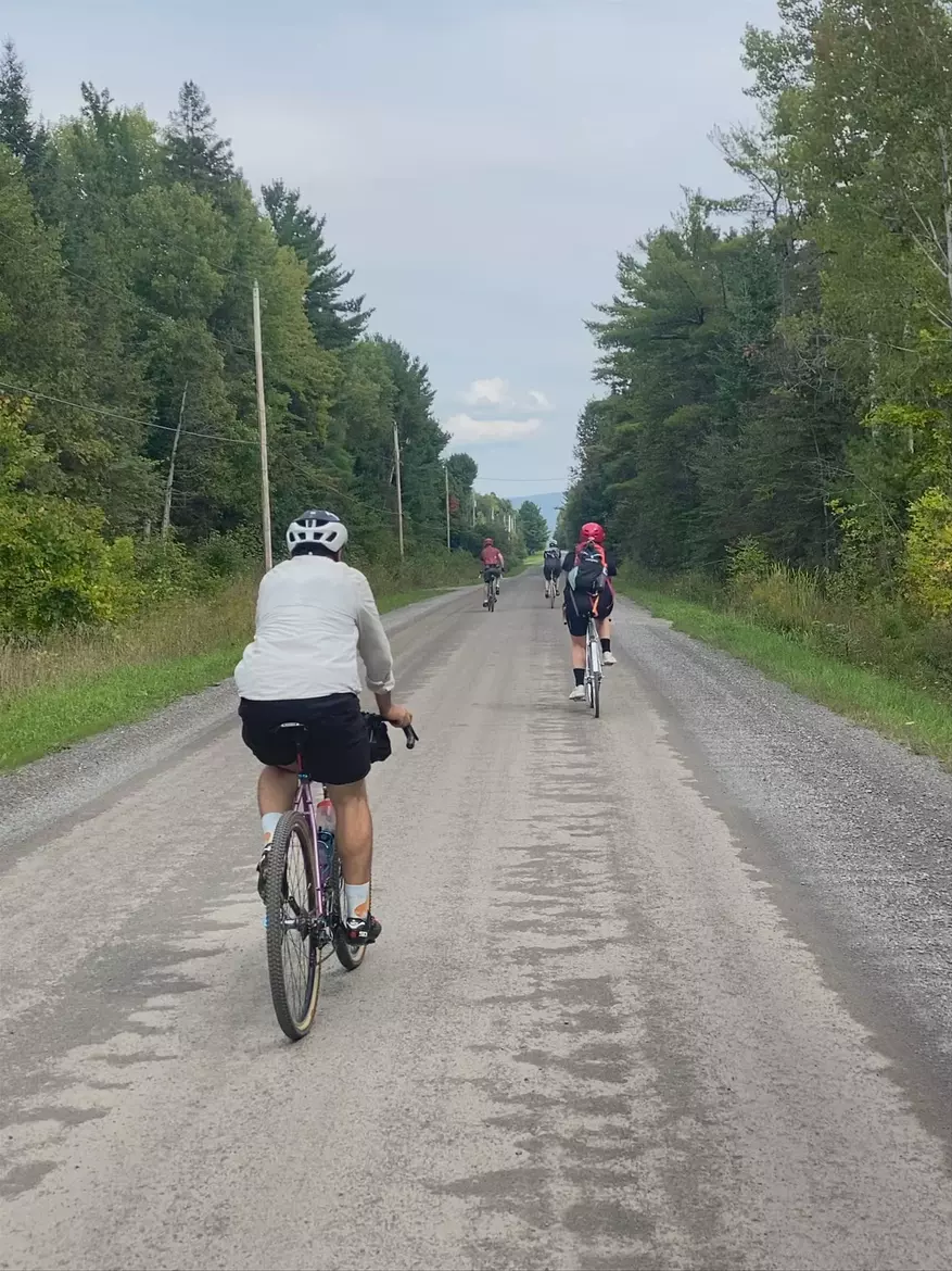 friends enjoying gravel